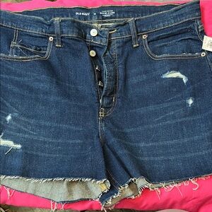 Old Navy Women's Dark Blue Jean Shorts